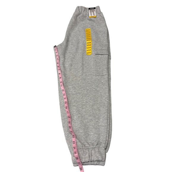 Express Cargo Jogger Pants Mens Grey Size M Pockets Hip Hop Athleisure Medium - Picture 8 of 8